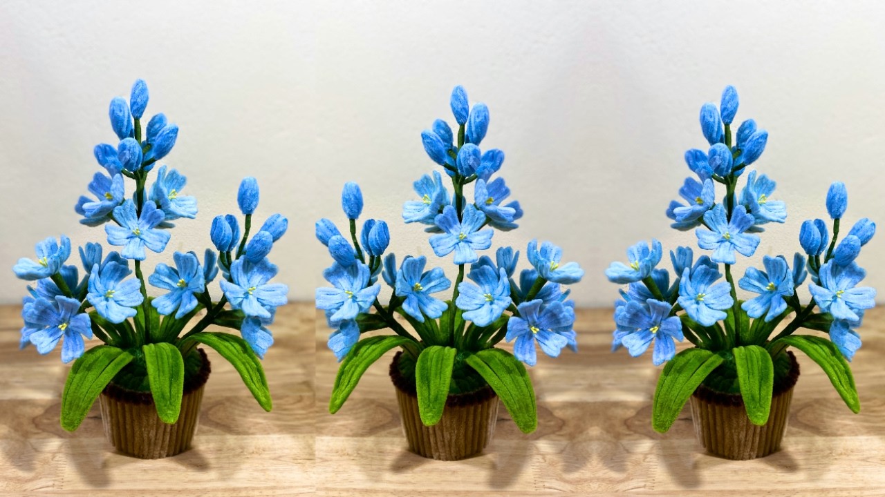 DIY  Pipe Cleaner Flowers   Most Beautiful DIY Flower Pot Idea You've Ever Seen ✨