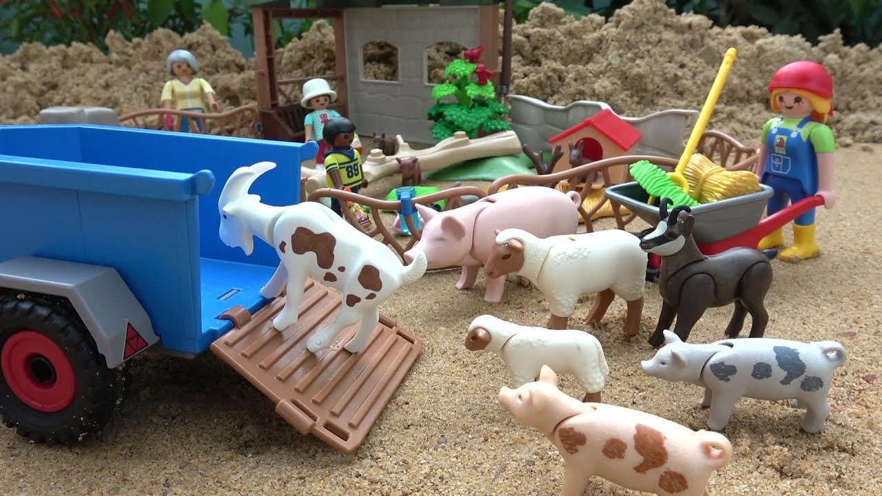 Animals transporter Truck - Playmobil Toys Children's Petting Zoo