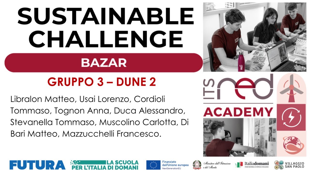 I progetti della ITS Sustainable Challenge 2025 | BAZAR- GRUPPO 3