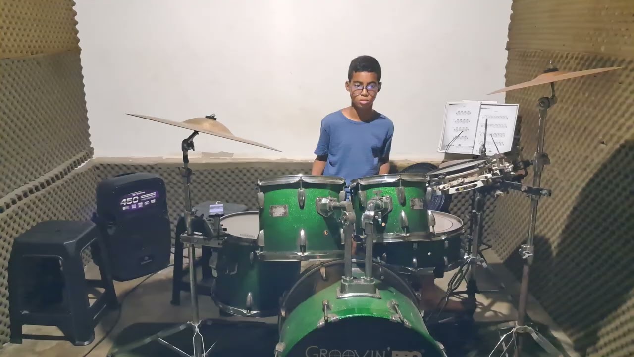 Aluno Brayan concluindo parte A e B da música 🎶 🎶 Fidelidade 🥁🥁