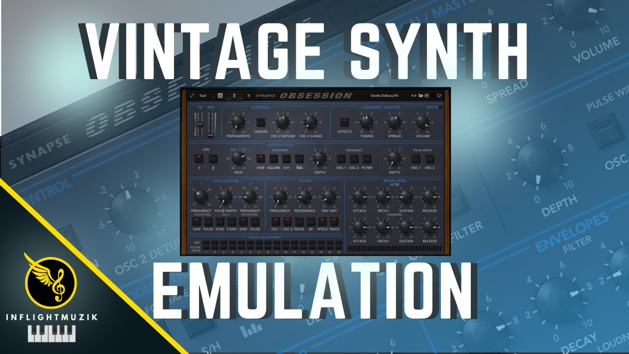 Obsession OB-Xa Vintage Synth Emulation VST Plugin Tutorial + Review