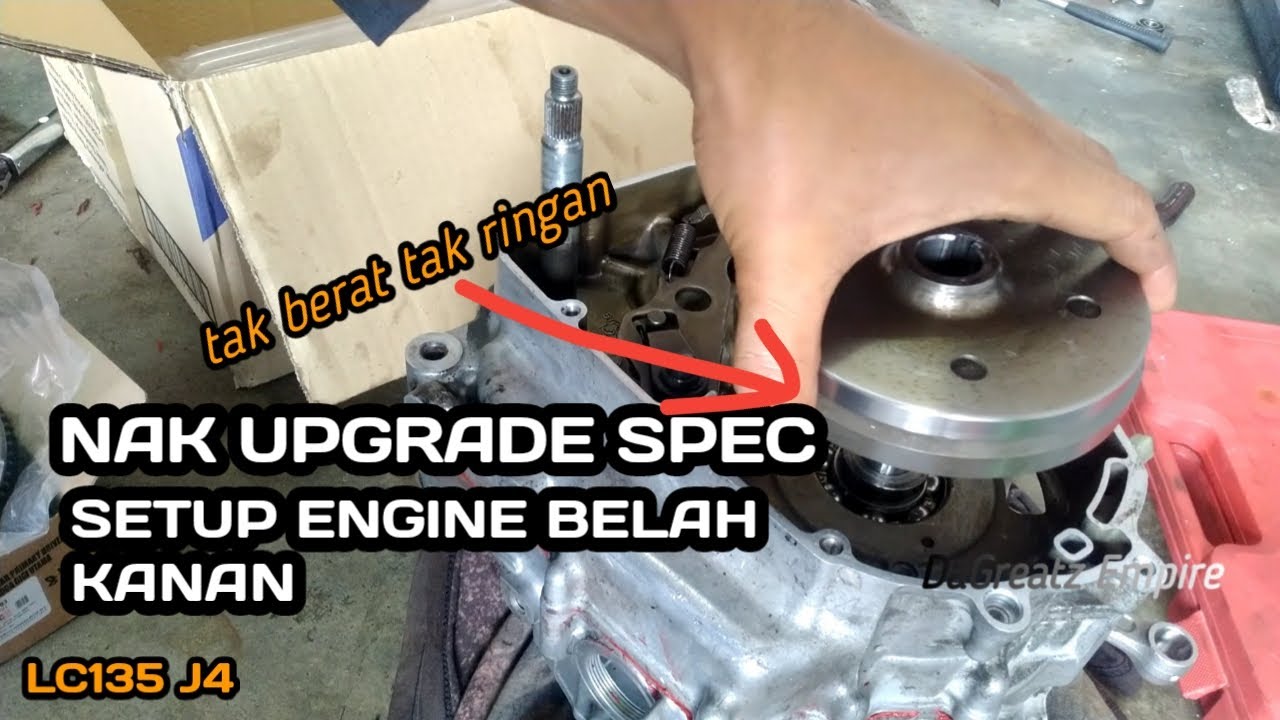 LC135| NAK UPGRADE SPEC| SETUP BAHAGIAN KANAN ENGINE| ASMR tutorial