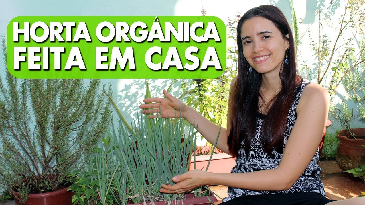 PLANTE SUA COMIDA ORG&Acirc;NICA na cidade! Veja MINHA Hortinha e como plantar!