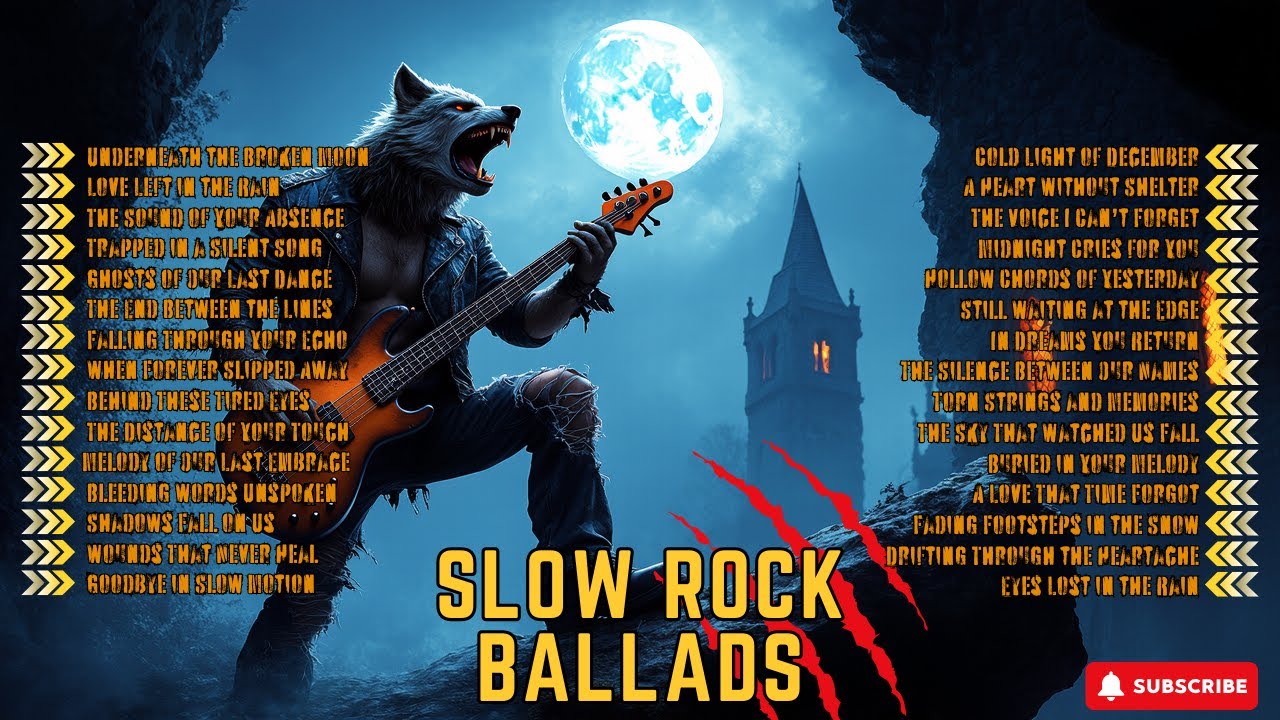 Emotional Guitar Solos & Rock Heartbreak | Timeless Slow Rock Ballads Playlist