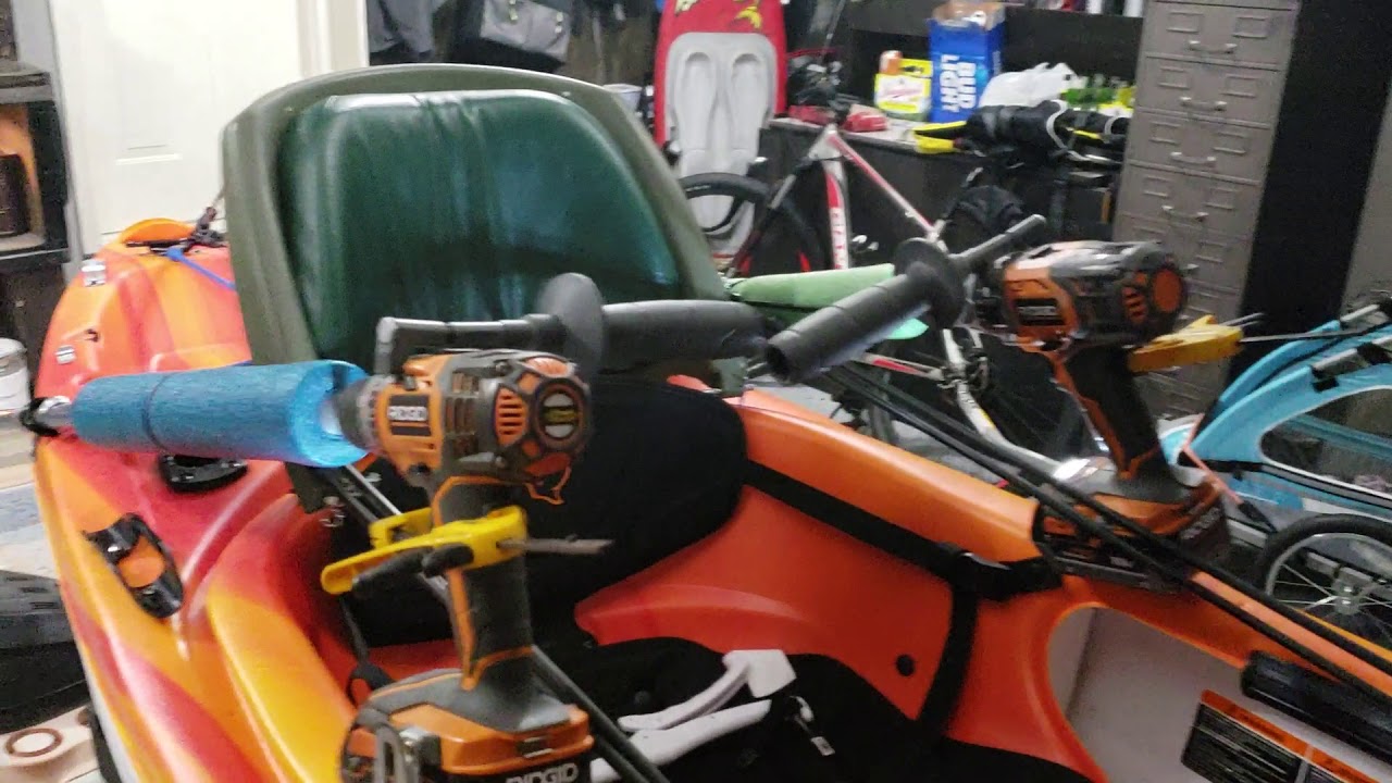 Double paddle drill kayak