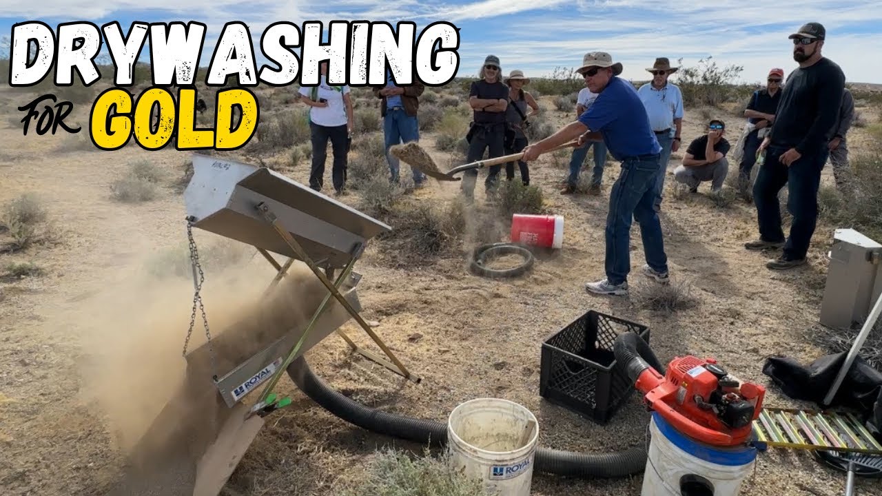 How does a gold dry washer work?