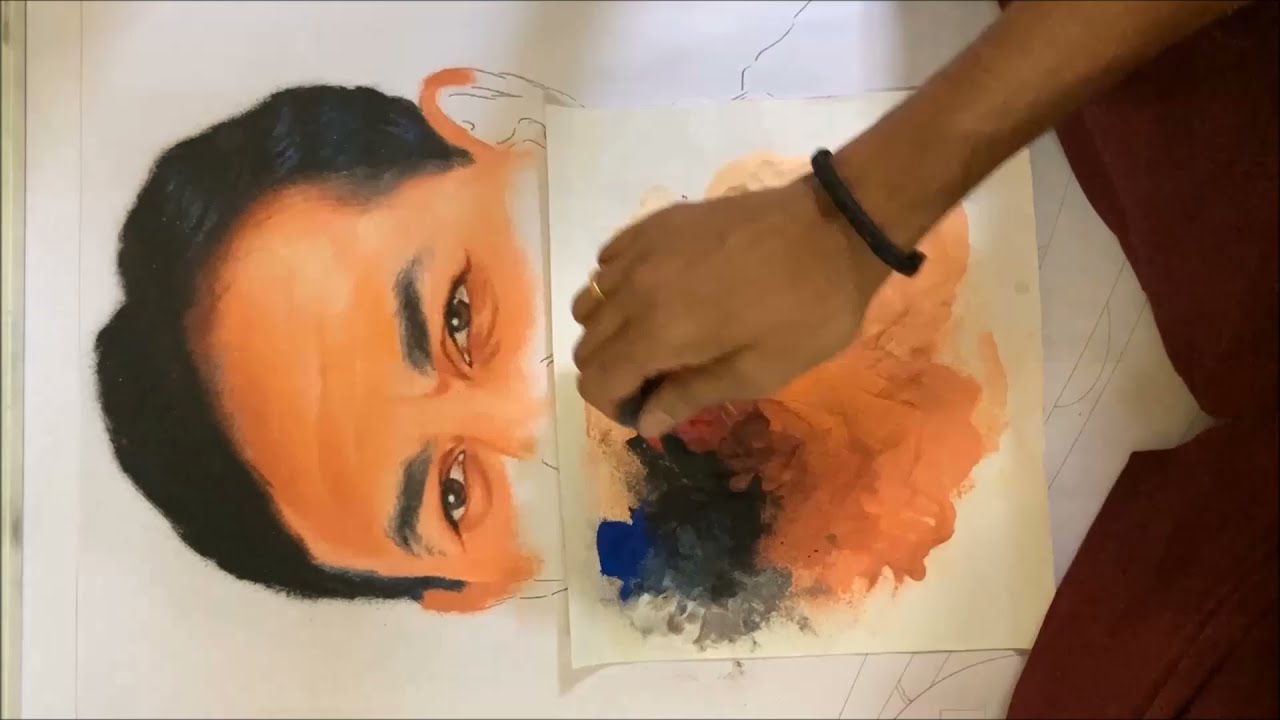Portrait Rangoli | Rangoli Demo | Ganesh Khare