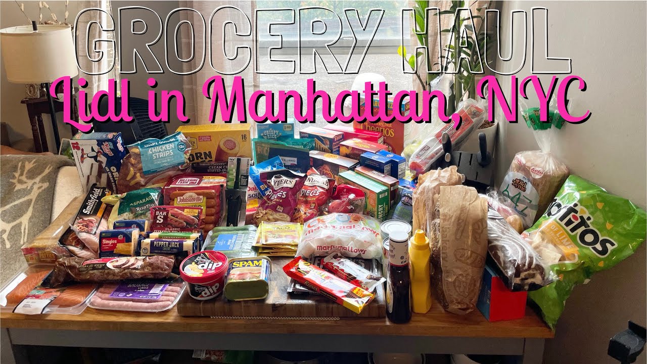 LIDL Grocery Haul in Manhattan NYC 🗽