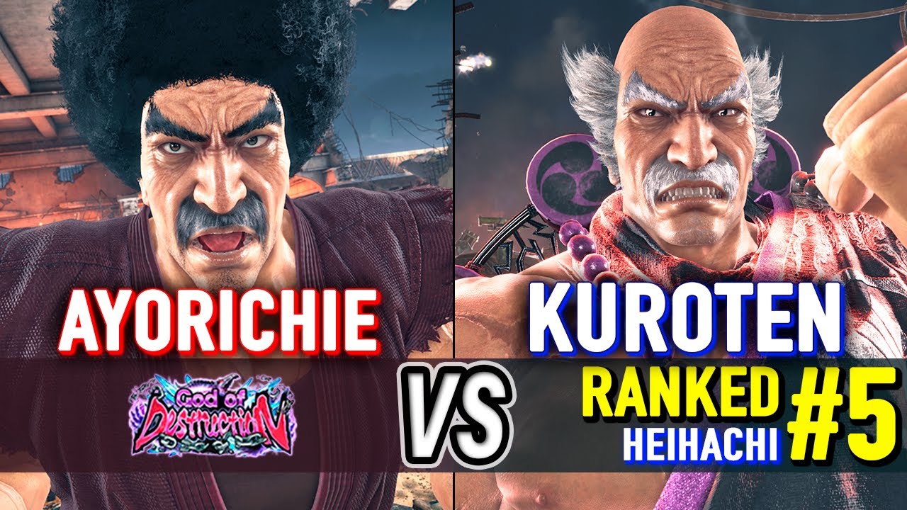 T8 🔥 AYORICHIE (Heihachi) vs KUROTEN (#5 Ranked Heihachi) 🔥 Tekken 8 High Level Gameplay