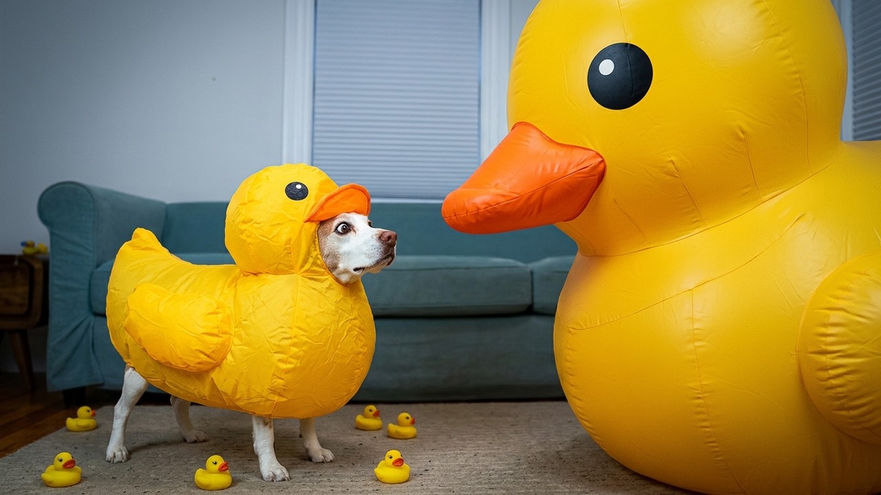 Dog vs. Rubber Ducky Invasion