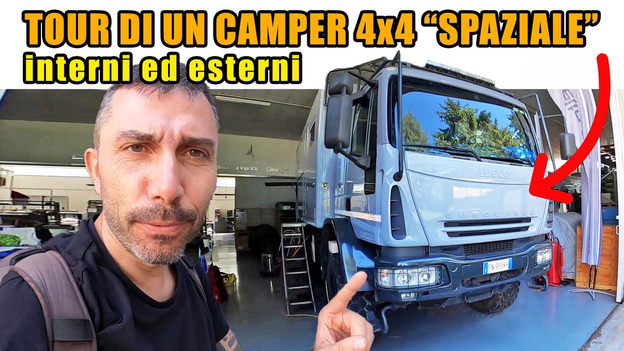 tour di un camper 4x4 con tecnologia 