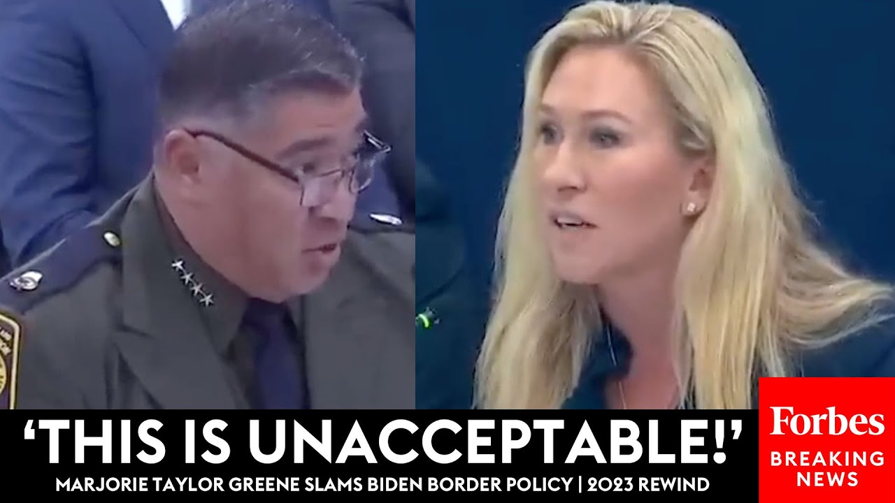 FIERY: Marjorie Taylor Greene Excoriates Witnesses, Officials Over Biden Border Policy | 2023 Rewind