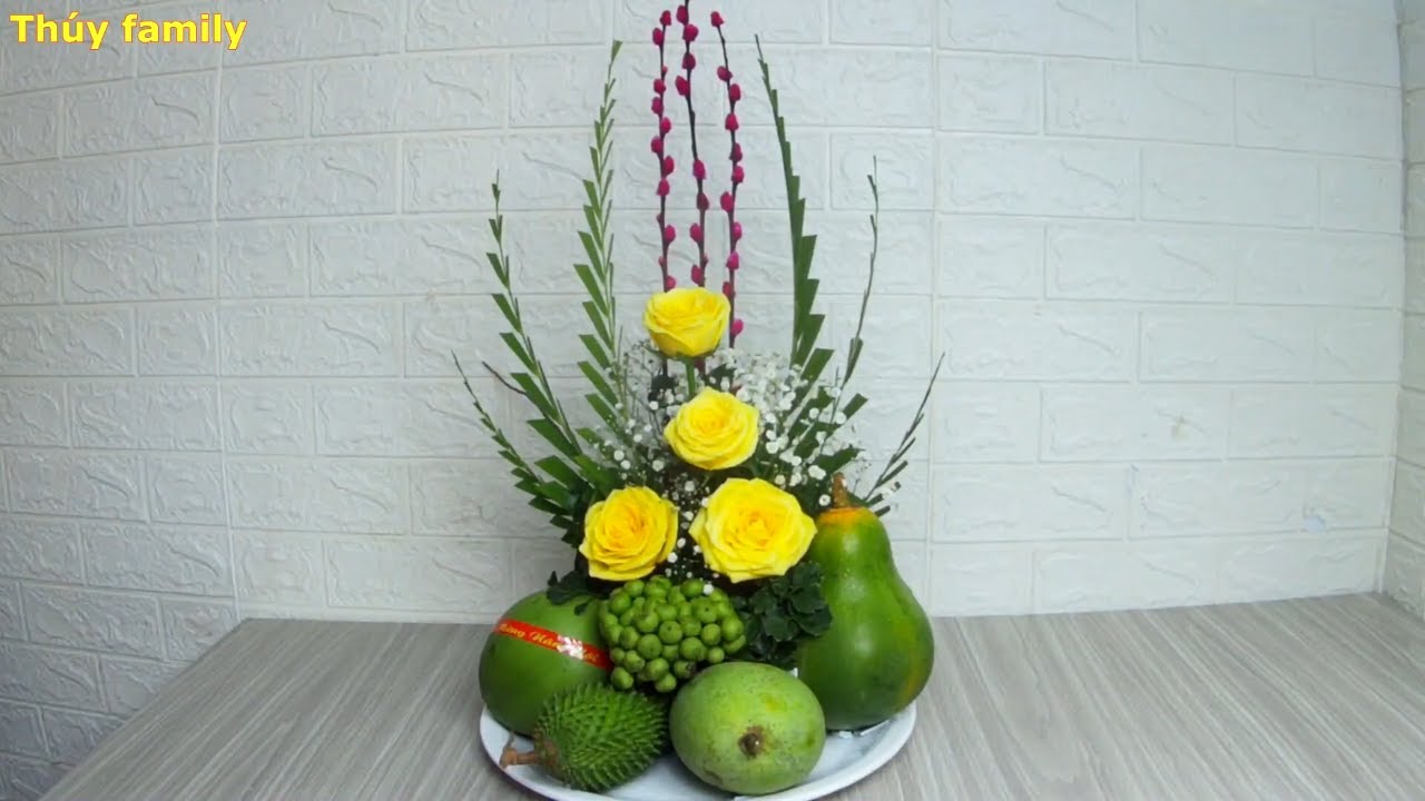 Cách Bày Mâm Ngũ Quả Đẹp - Hoa Quả Ngày Tết