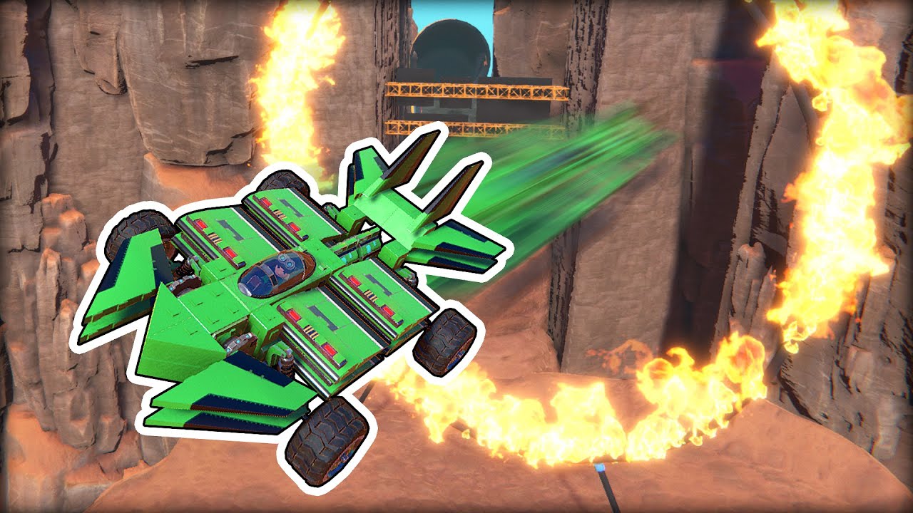 2 in 1 Car Gliding Stunt Challenge! (Trailmakers Multiplayer Gameplay)
