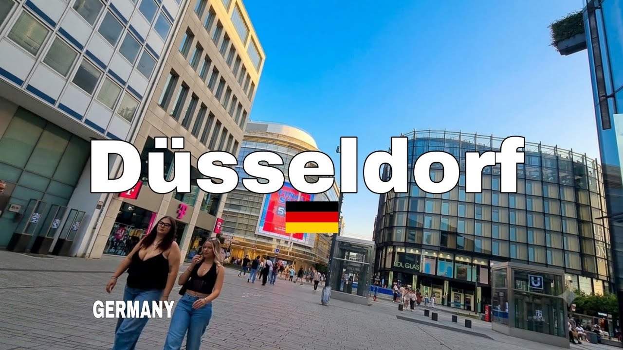Düsseldorf Germany 🇩🇪  Walking Tour: From Central Station to Altstadt & City Center