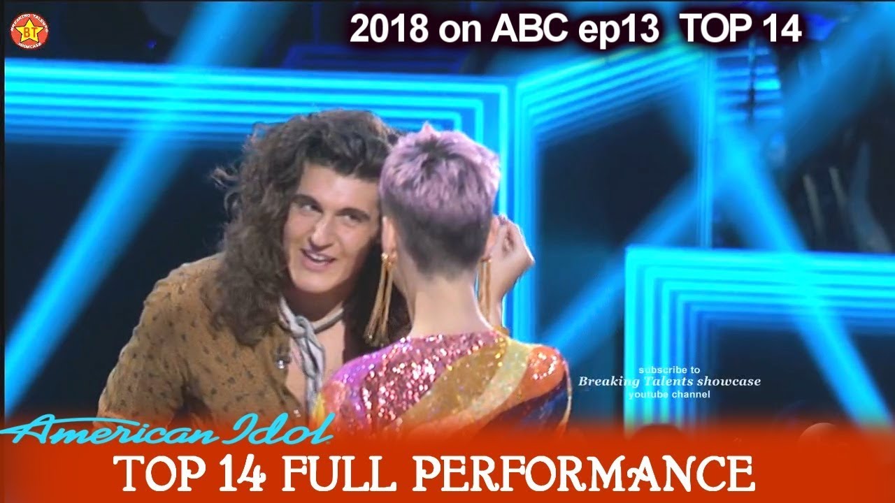 Cade Foehner sings “Black Magic Woman” KATY GETS LOCK OF HIS HAIR American Idol 2018 Top 14
