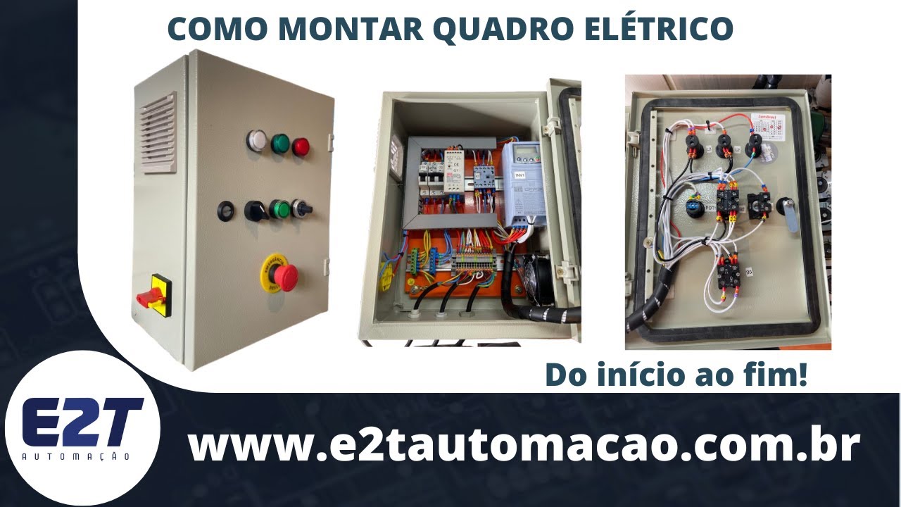 Como montar um quadro de comando para um motor com inversor WEG | Do início ao fim
