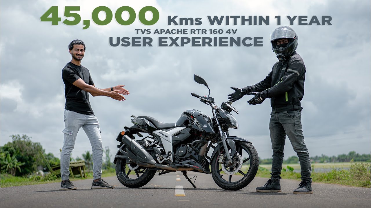 ഒരു വർഷം കൊണ്ട് 45,000 കിലോമീറ്റർ ഓടിച്ചു... ഇപ്പോഴും പുത്തൻ പോലെ !!! Apache RTR 160 4v User Review