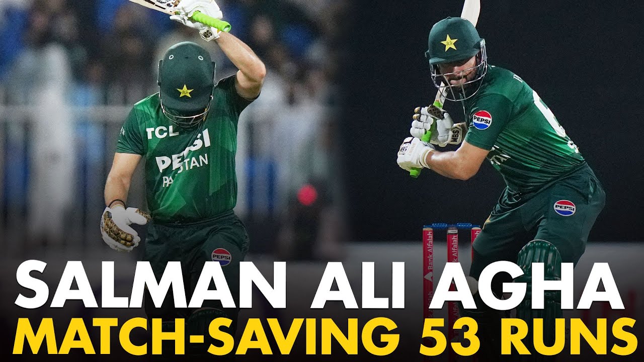 Let's Rewind Salman Ali Agha's Fearless 5️⃣3️⃣* Runs | T20I Tri Nation Series 2025 | M3Q1K