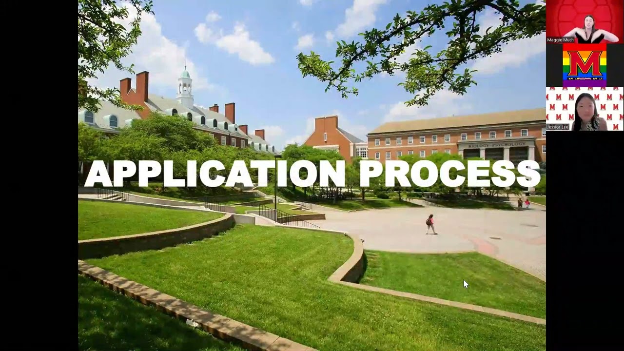 Becoming a Terp: Undergraduate Admissions webinar video 8 8 23