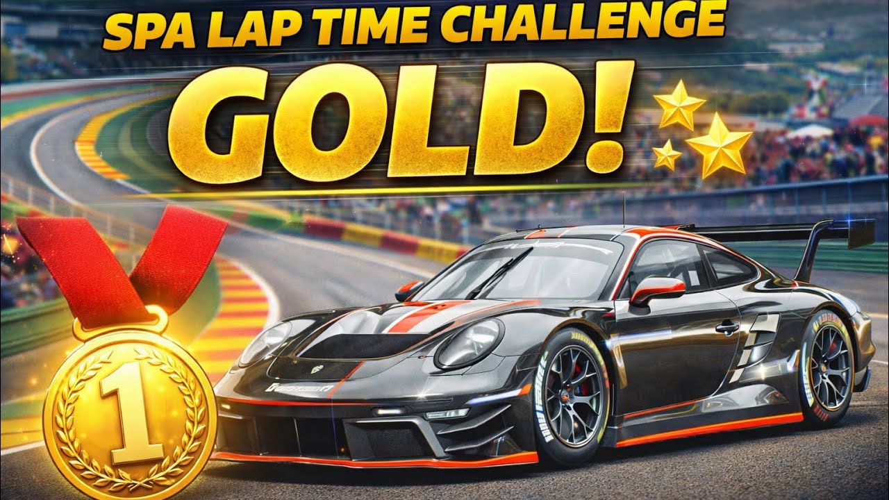 👉 Gold on Spa! Porsche 911 GT3 R Lap Time Challenge 🏆 | Gran Turismo