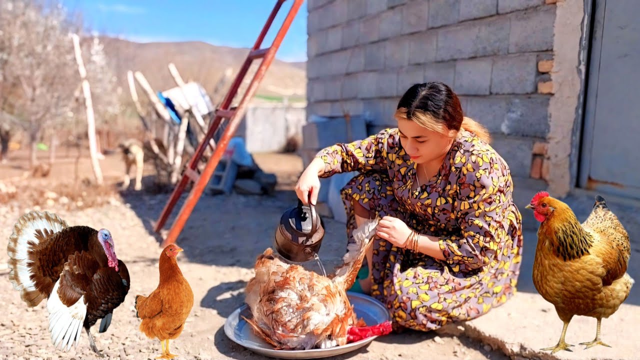 IRAN Village Lifestyle: Cooking Traditional Lunch &Baking Local Food For Nowruz #Ramadan