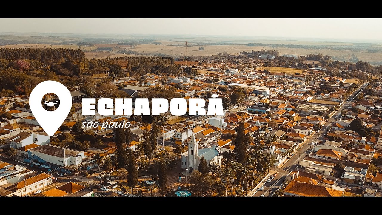 Cidade de Echaporã/SP vista de cima