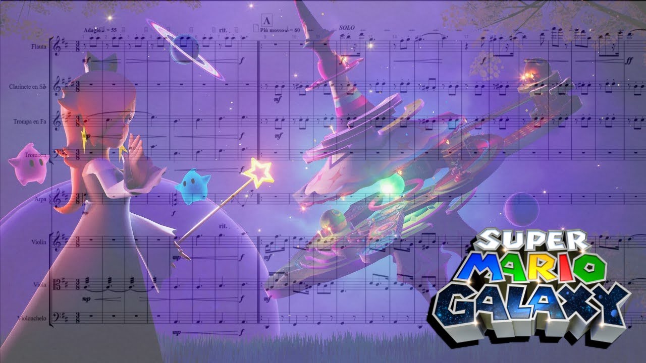 TEMA DE ROSALINA MARIO GALAXY ARREGLO / Comet Observatory 3🎶PDF SCORE PARTITURE