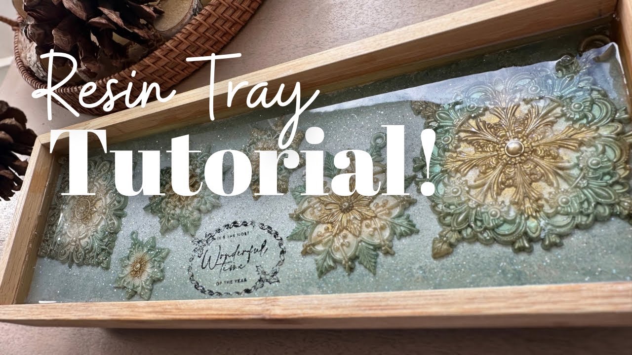 Festive DIY Christmas Tray | Techniques Using Resin, Moulds & Mica Powders By Redesign!