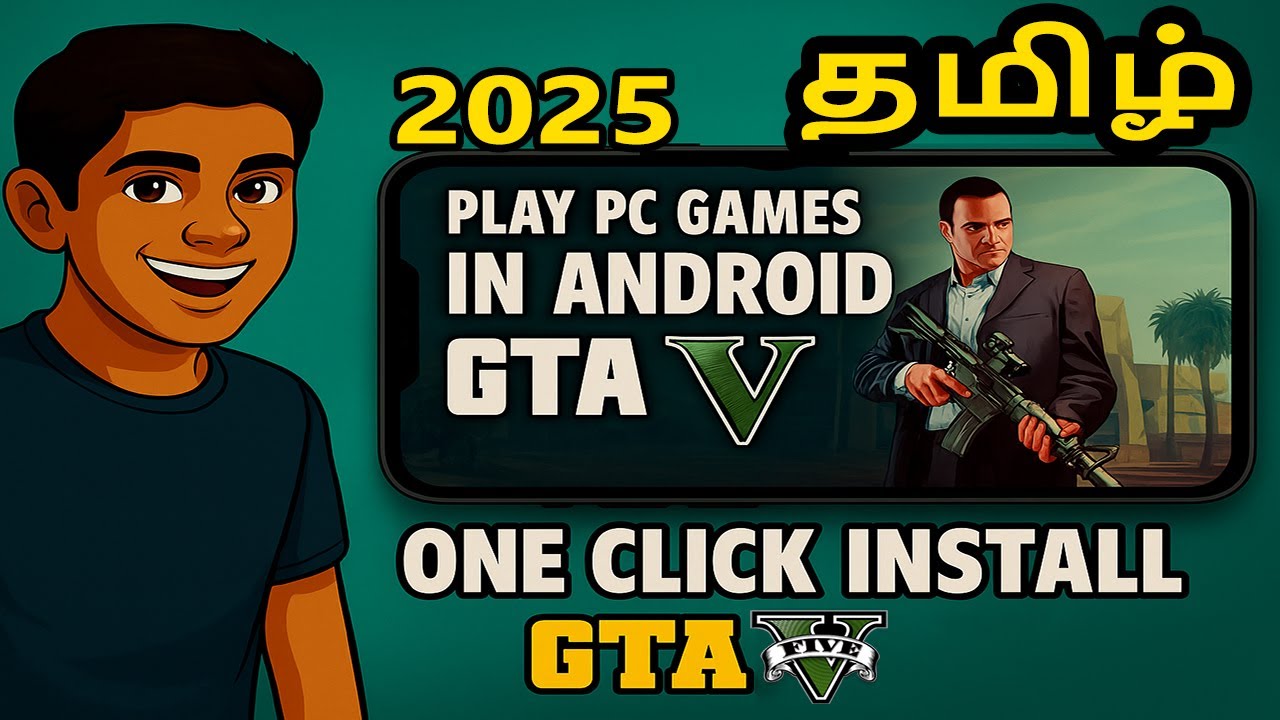 Androidல GTA 5 ?| PC Games Androidல விளையாடலாம்! | Crash Fix + Low Storage Fix + One Click Install 💥