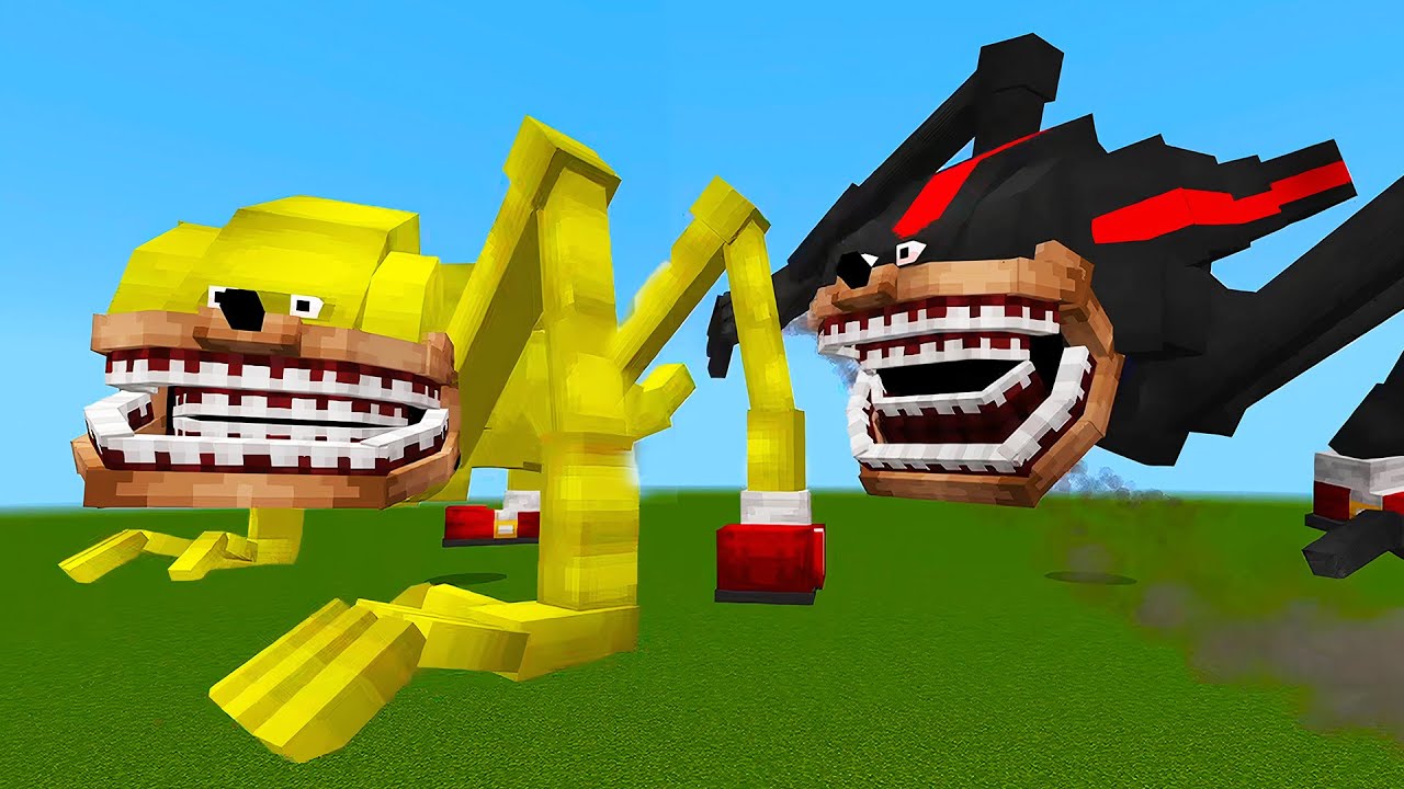 Super Shin Sonic vs Shin Shadow! in Minecraft!