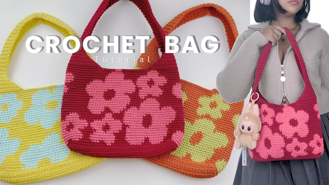 Crochet Shoulder Bag Tutorial #EP.73 | KJ Korn