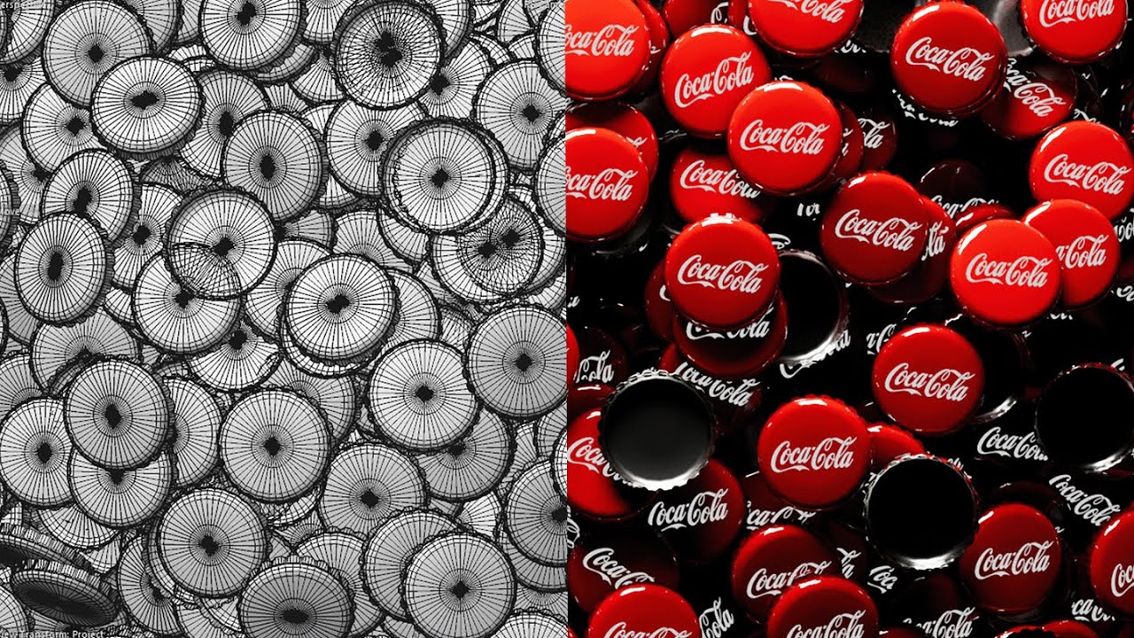 TUTORIAL | Make this Coca Cap Simulation in Cinema 4D ⚡[ Easy Step by Step ]⚡