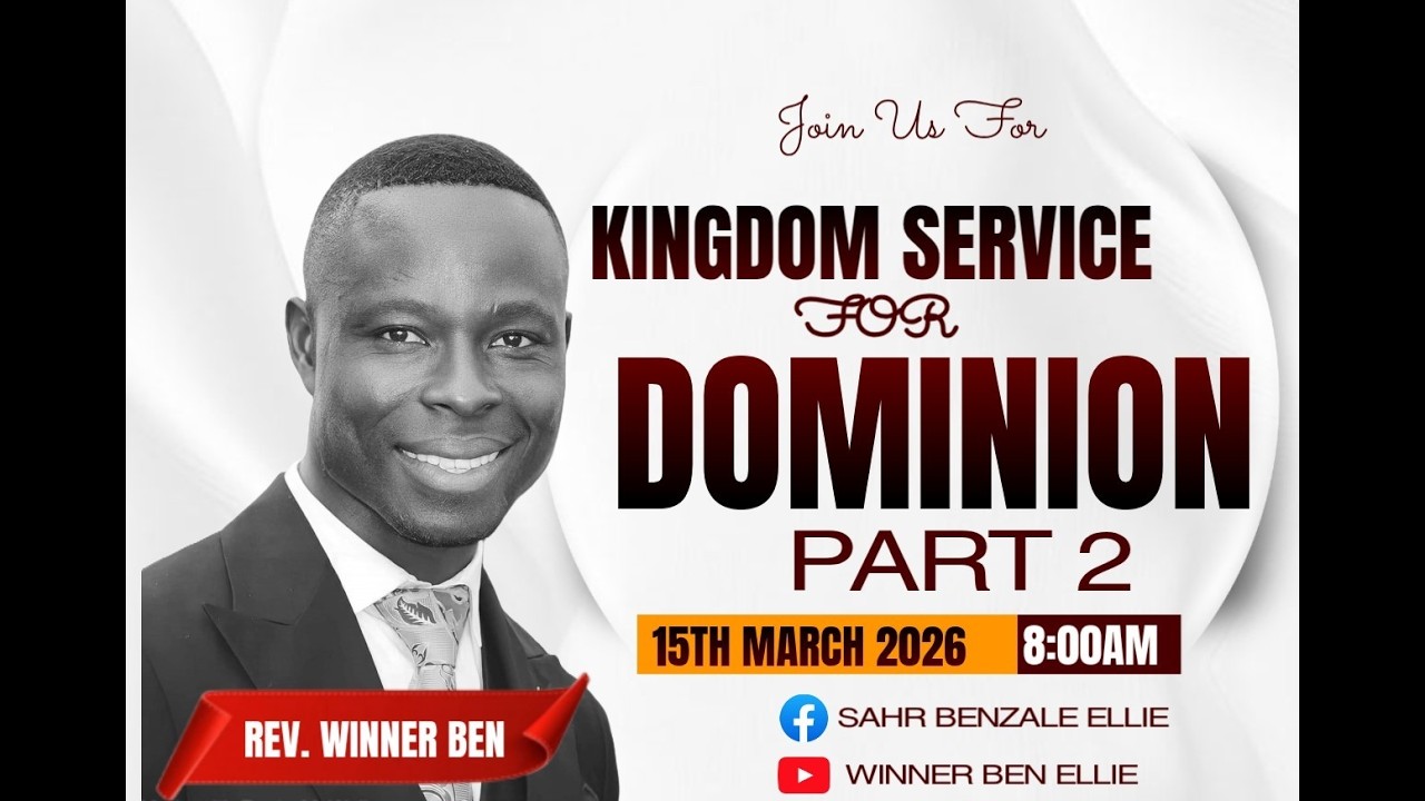 KINGDOM SERVICE FOR DOMINION PT.2 WITH REV. WINNER BEN AT REIGNERS CHAPEL INTERNATIONAL LOVE TEMPLE.