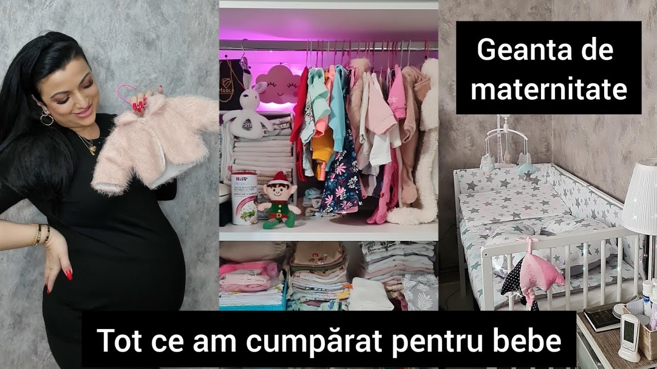 Geanta de maternitate, dulapul bebelușei si tot ce am cumpărat pentru ea 👼👼👼