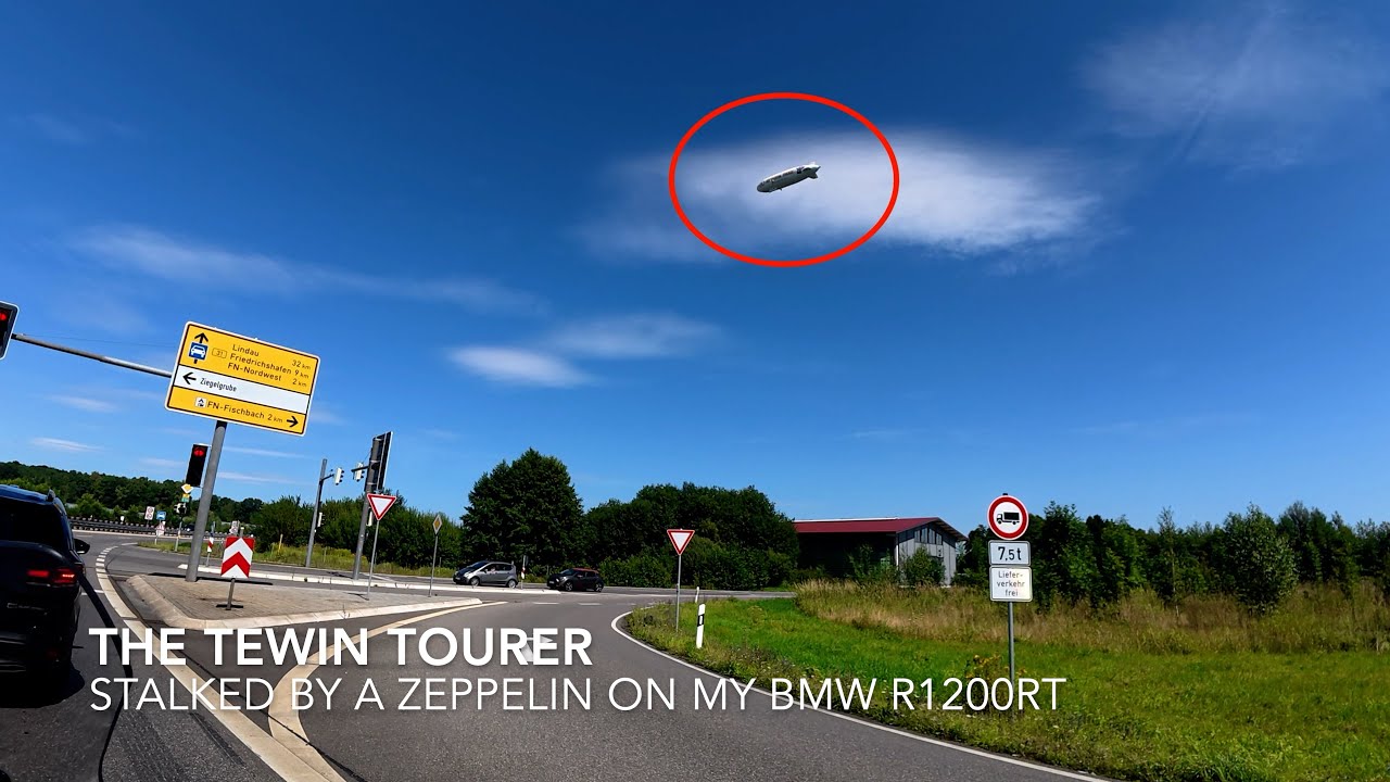 Stalked by a Zeppelin on my BMW R1200RT - European Motorcycle Tour 2025.