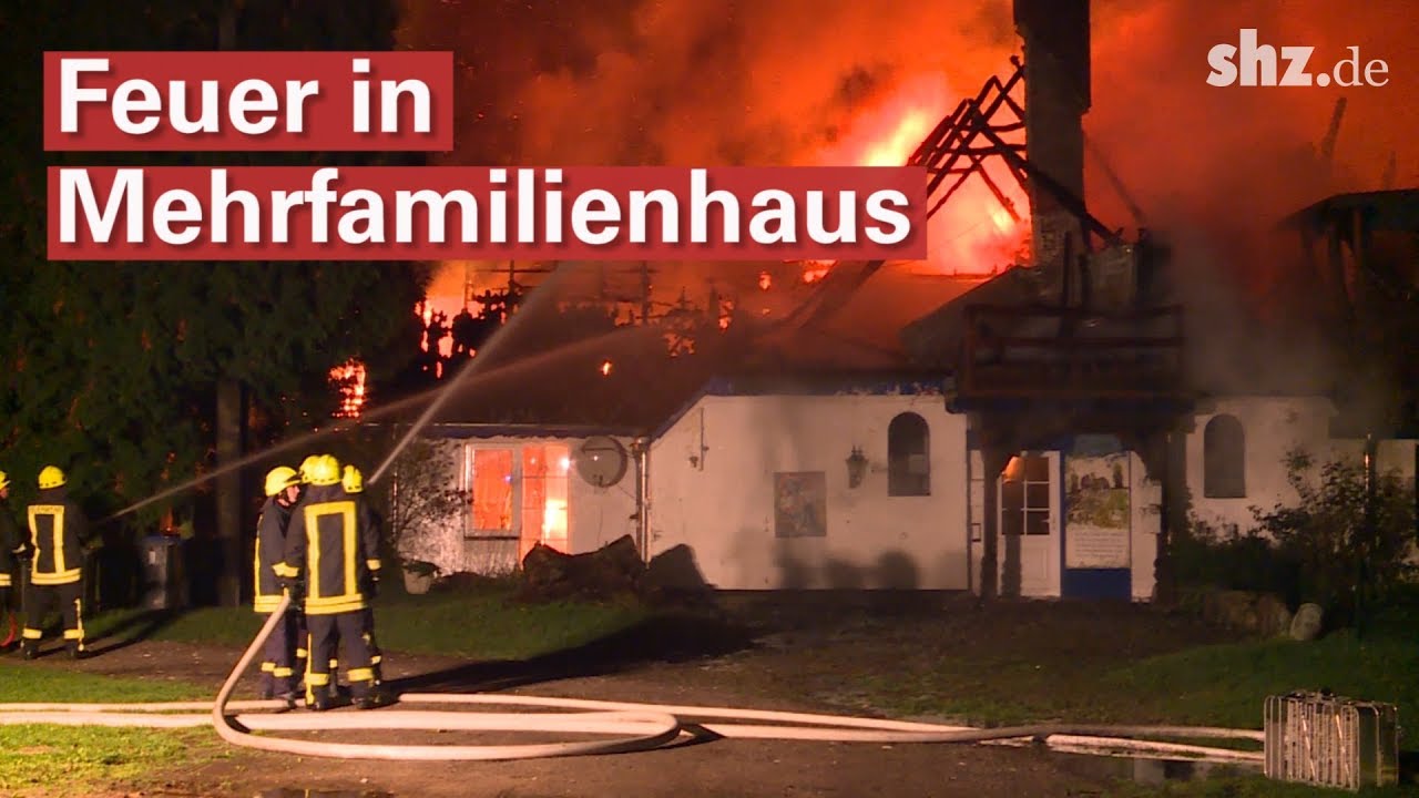 Brandstiftung in Hamweddel: Feuer in Mehrfamilienhaus