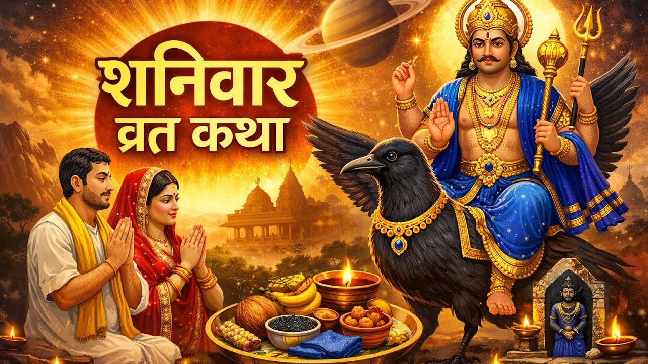 शनि देव की कृपा पाने का सरल उपाय – शनिवार व्रत कथा, 🙏🙏