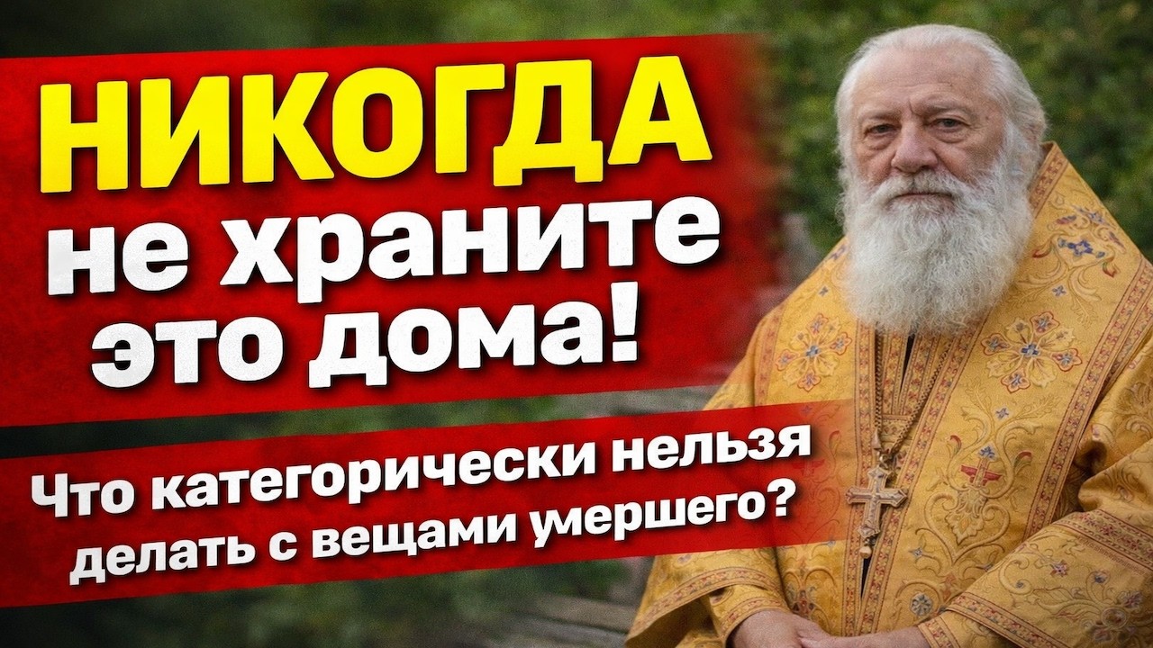 Что категорически нельзя делать с вещами умершего