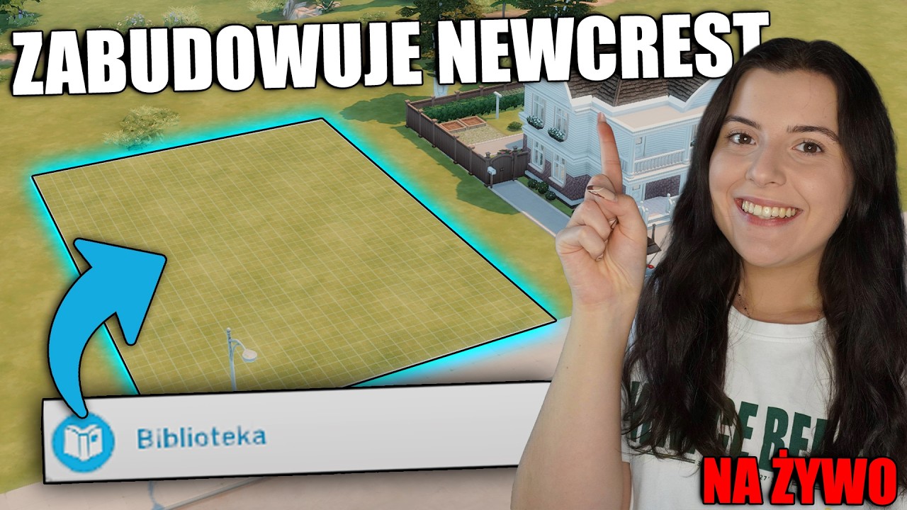 🔴 BUDUJĘ BIBLIOTEKĘ W MOIM WŁASNYM NEWCREST 🔴 NA ŻYWO