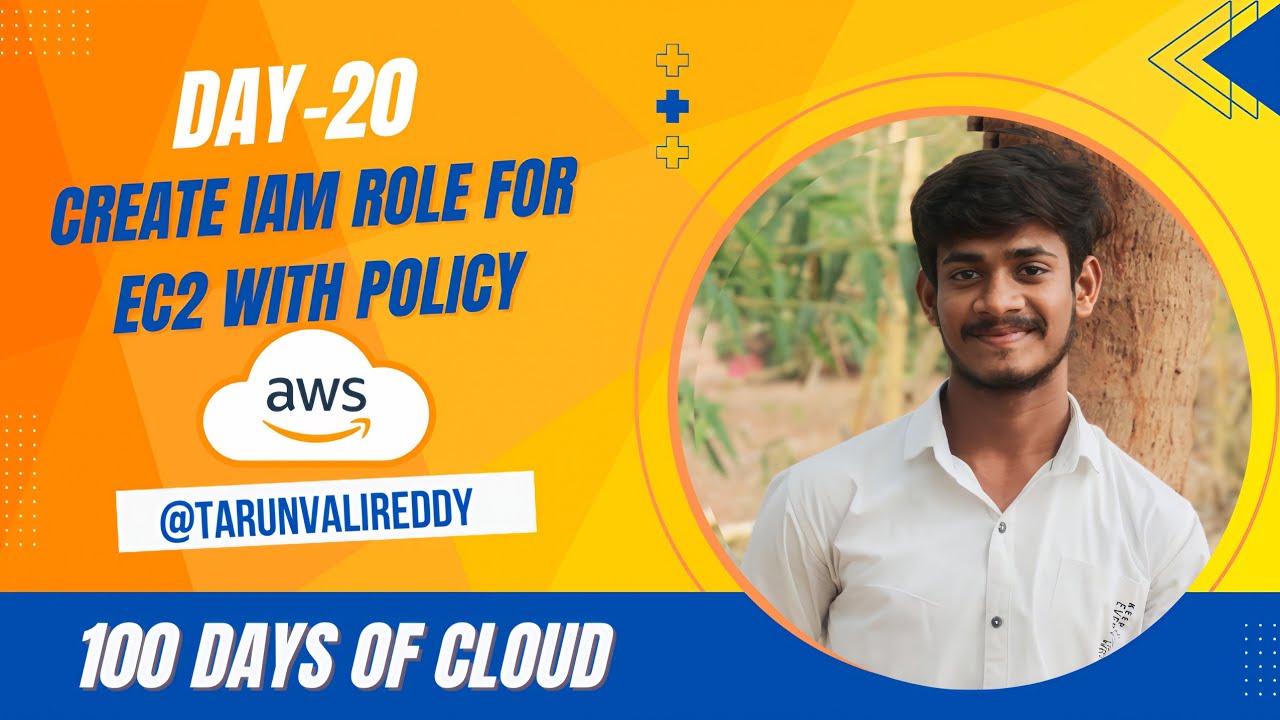 Day 20 : How to Create a IAM Role Using AWS CLI | 100 Days of cloud | Kode kloud | Tarun valireddy