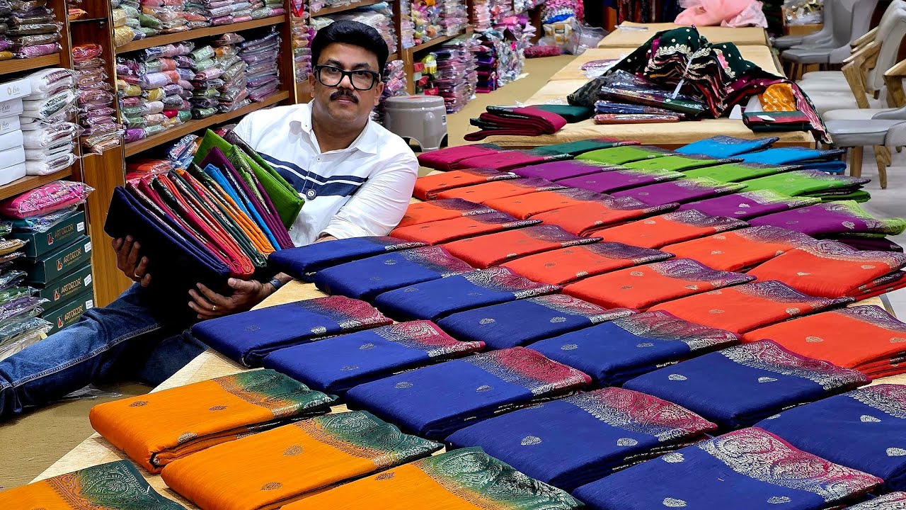 Semi Jute Sarees & Ready made Blouses @ Karishma Kochi