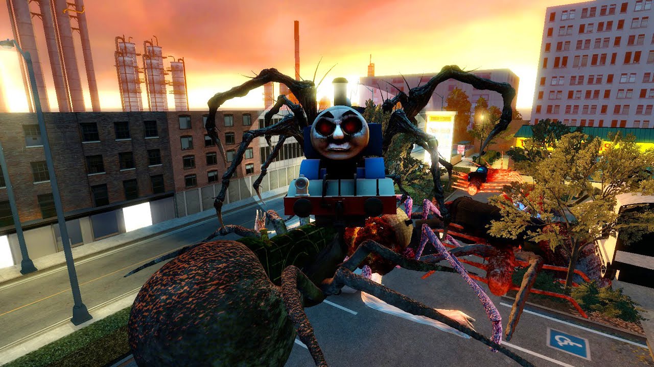 EVERYTHING TURN INTO MONSTER IN SENTIMENTAL 98 V1 DUSK TRAIN EATER VS THOMAS EATER AND FRIENDS GMOD