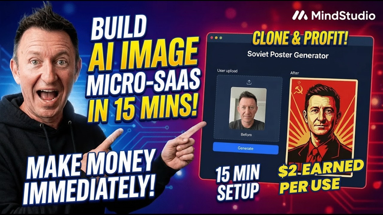 Build an AI Image Micro-SaaS in 15 Minutes! Make money immediately!