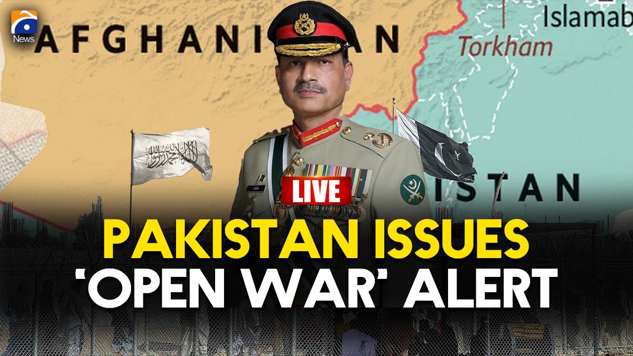 🔴 𝗟𝗶𝘃𝗲: Pakistan Warns of &lsquo;Open War&rsquo;; Jets Target Kabul Amid Rising Tensions | Geo News English