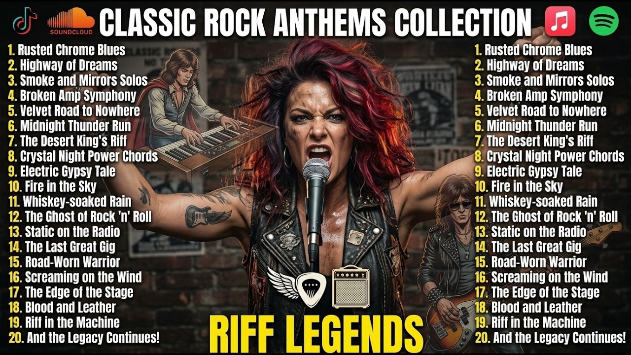 🌪️ PLAYLIST 250 Wild Rock Anthems | Untamed Energy from the Classic Rock Era