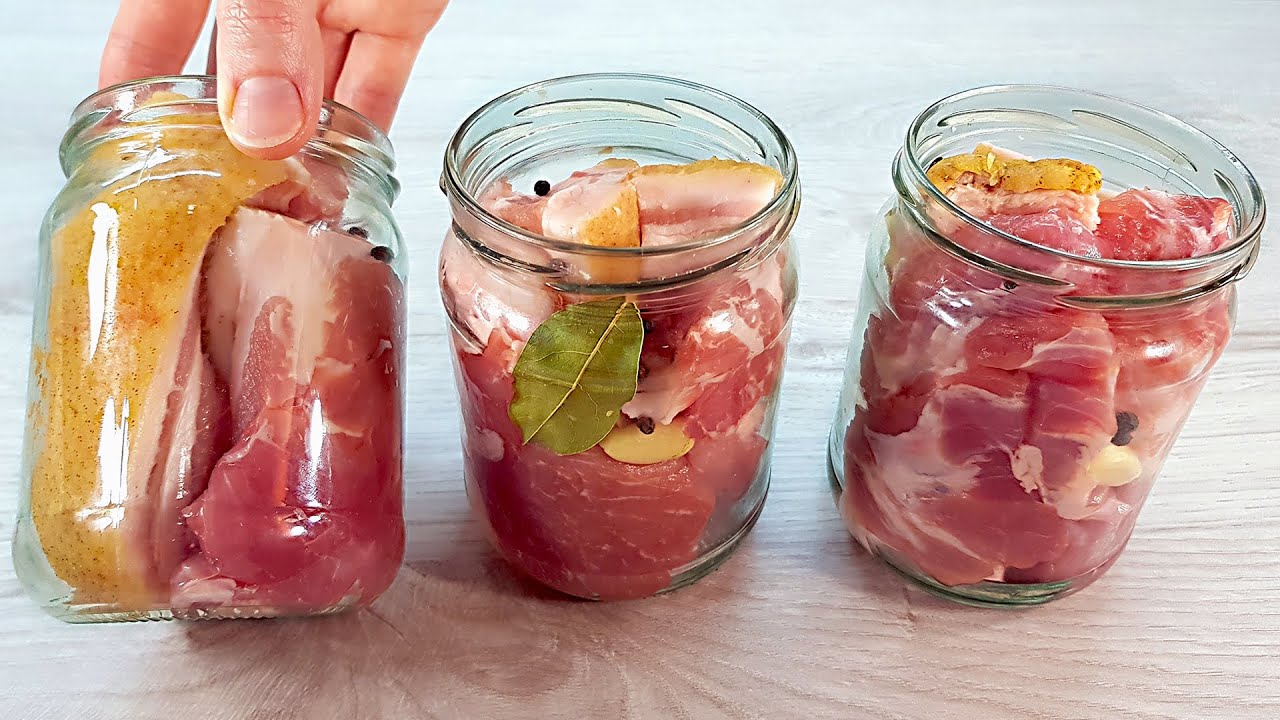Я кладу мясо в банку и получаю вкусное мясное блюдо, очень простой и вкусный рецепт мяса #002
