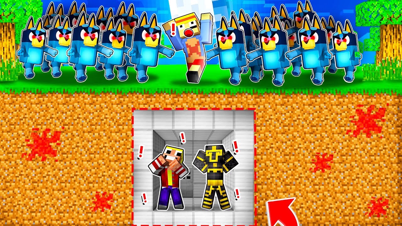 BÚNKER 100% SEGURO VS APOCALIPSIS BLUEY EN MINECRAFT 😱