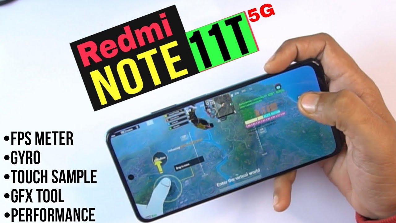 Redmi Note 11T 5G : New Budget PUBG King | Note 11T Pubg Test (Bgmi) with FPS Meter