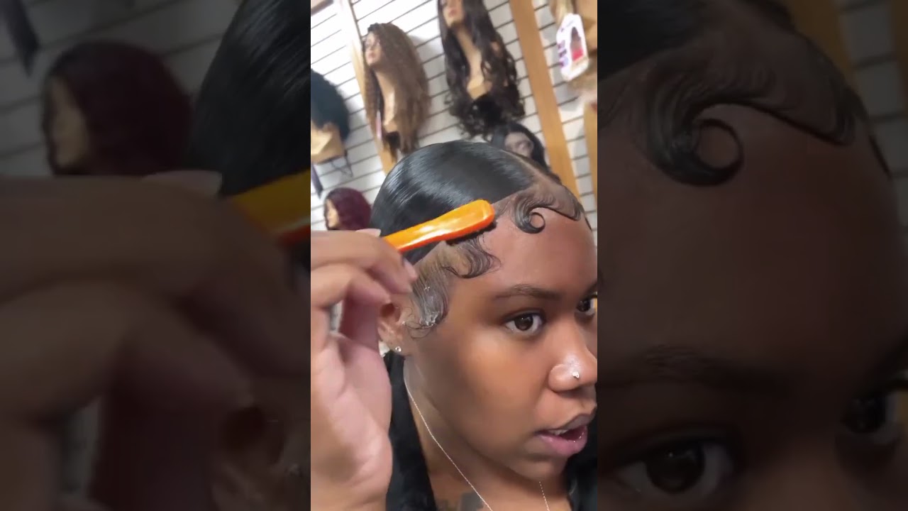 Dramatic edges tutorial #uprettyhair #edges #hairstyles #blackgirlmagic